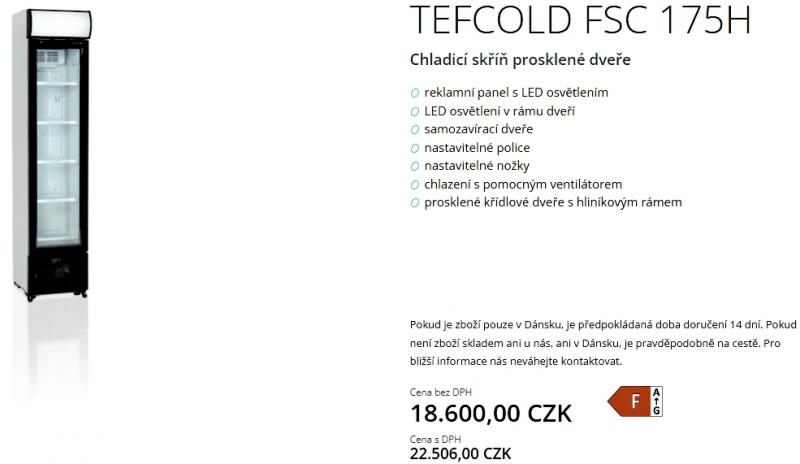 Tefcold FSC 175H